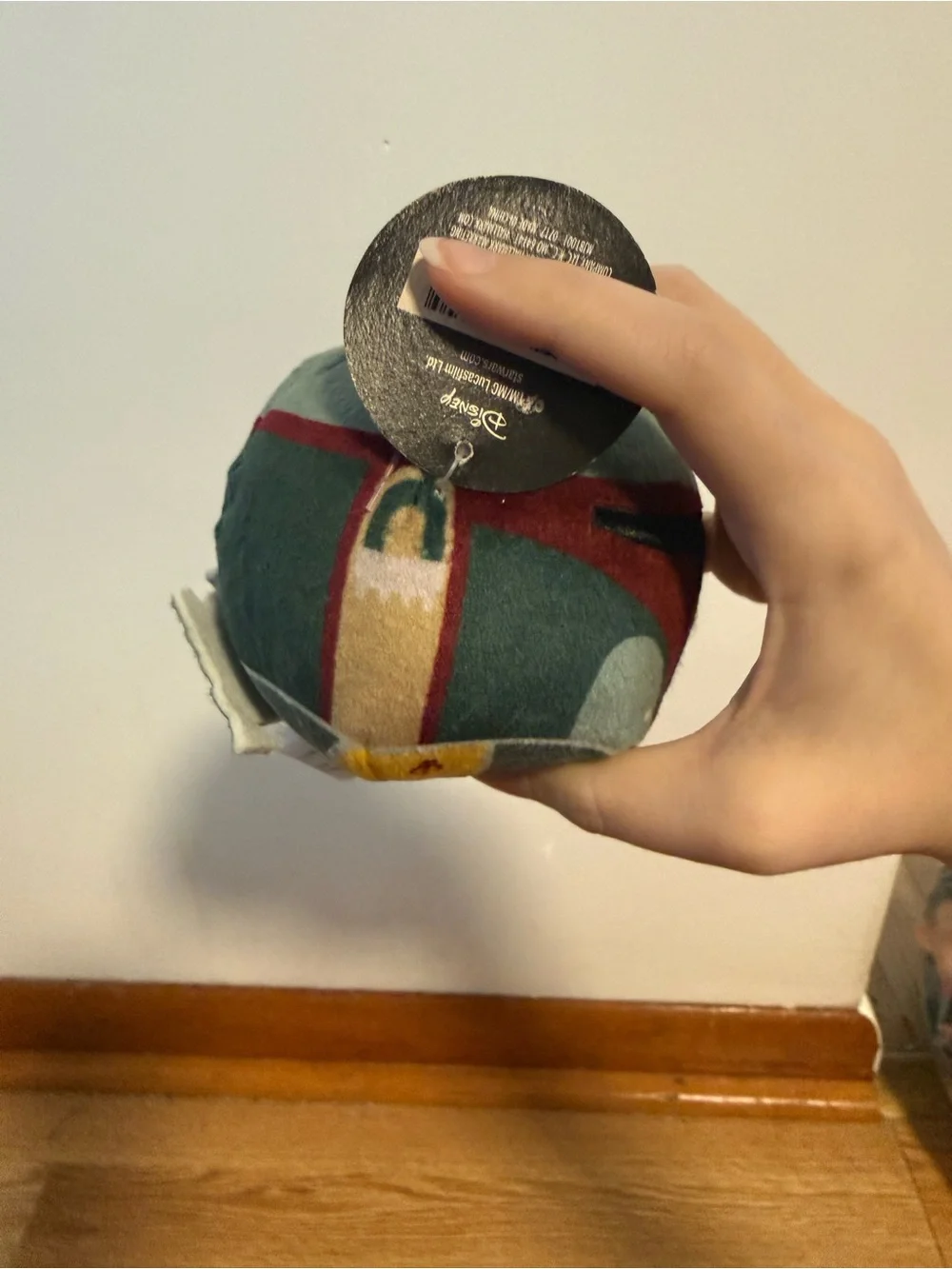 New Hallmark Disney Star Wars Boba Fett Fluffballs Plush Ornament *NWT*